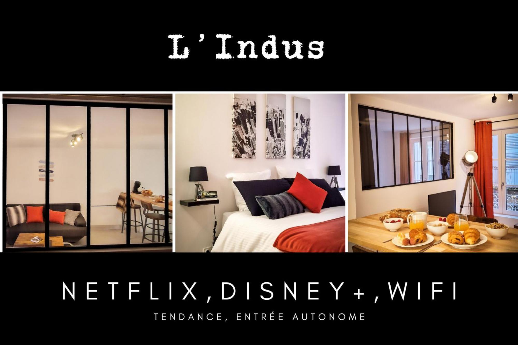 וילפראנש-דה-רוארג L'Indus 3 Etoiles Wifi, Netflix, Disney, Coeur De Bastide מראה חיצוני תמונה